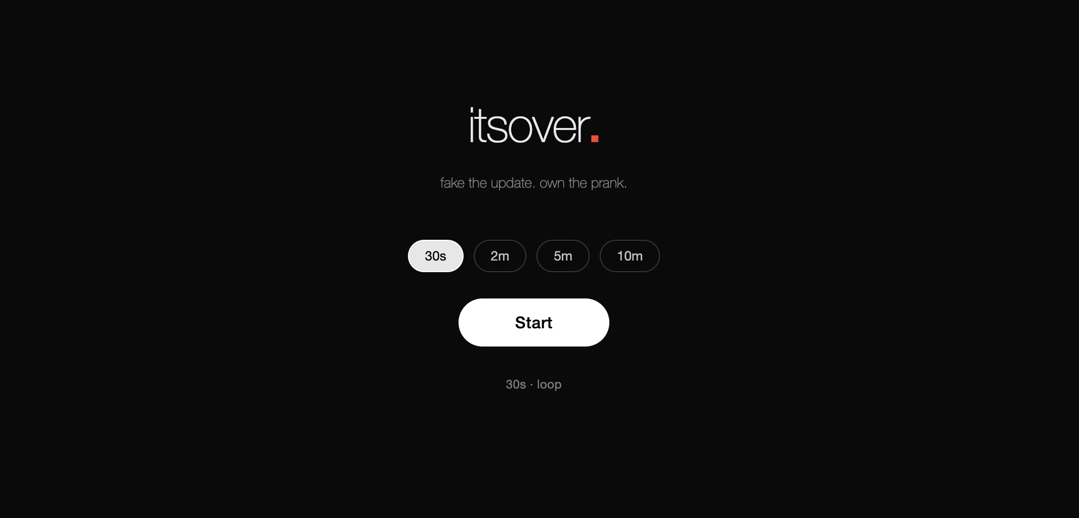 A glossy fake macOS software-update screen